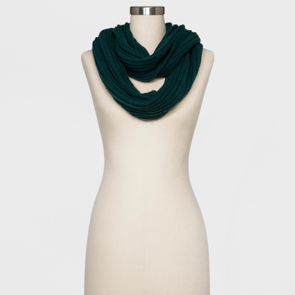 A New Day Ribbed Knit Infinity Scarf